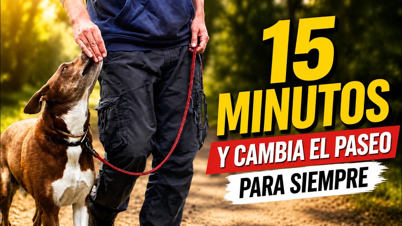 DAME 15 MINUTOS Y TU PERRO EMPEZARÁ A PASEAR MEJOR.