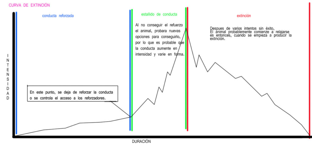 Curva de extinción - gráfico