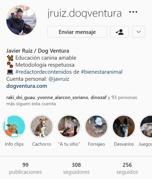 Dog Ventura - Cuenta de Instagram - Jruiz.dogventura