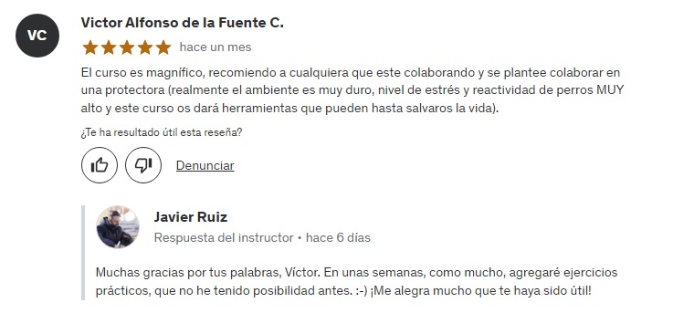 Curso Udemy - opiniones
